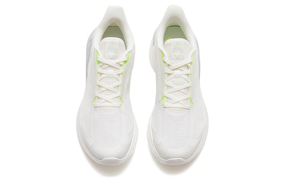 Anta City Cushioning Slip Resistant Abrasion Resistant Low top Running Shoes Men’s White Green