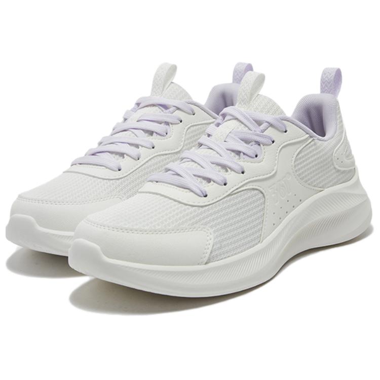 361° Abrasion Resistant Breathable Low top Casual Running Shoes Women’s White Purple