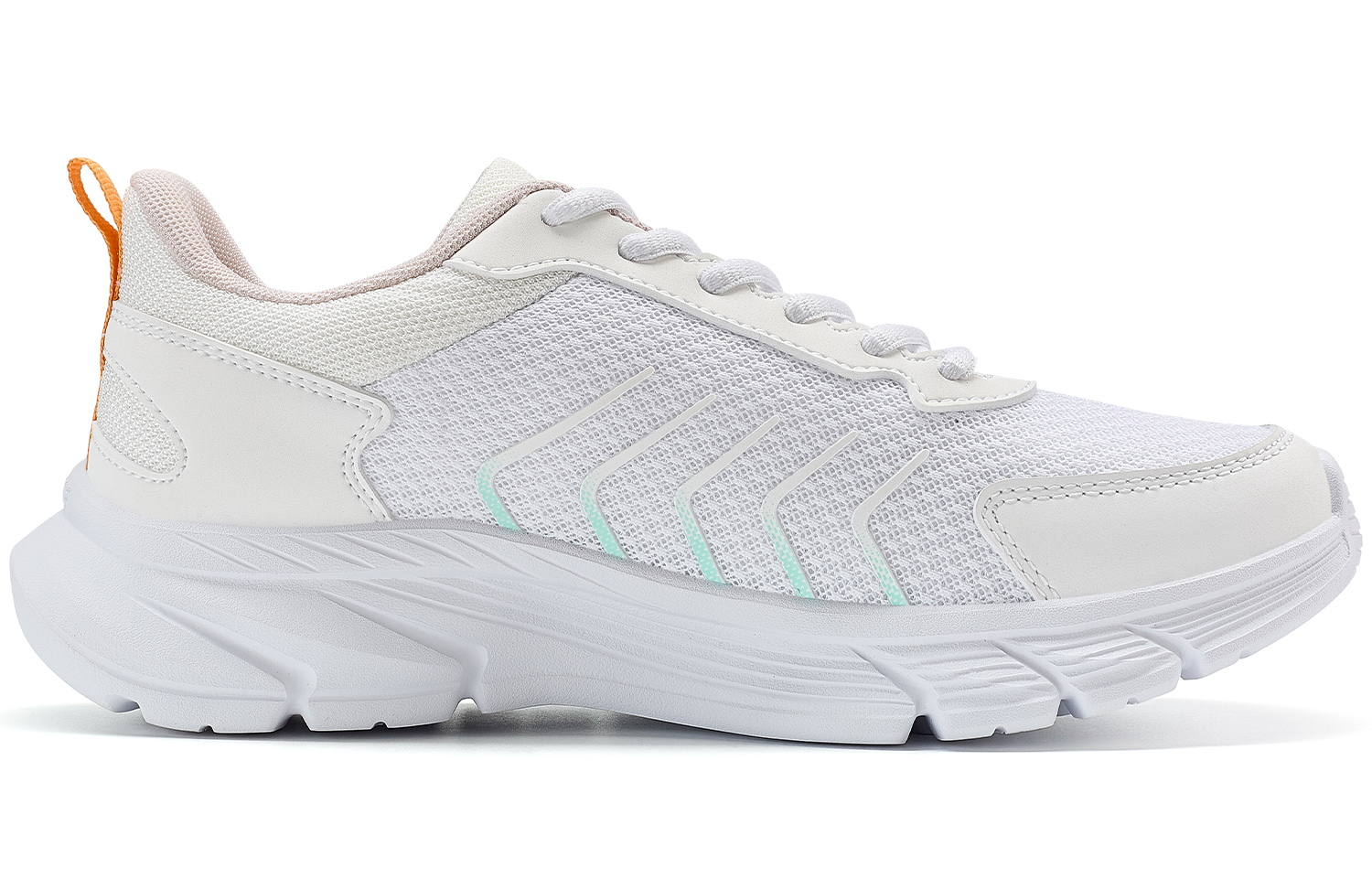 PEAK Running Shoes Women’s Low Top Large White Light Green