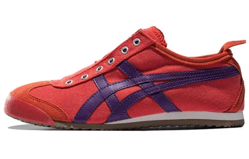 Onitsuka Tiger MEXICO 66 Slip on Comfortable And Trendy Low top Casual Shoes Unisex Pepper Red