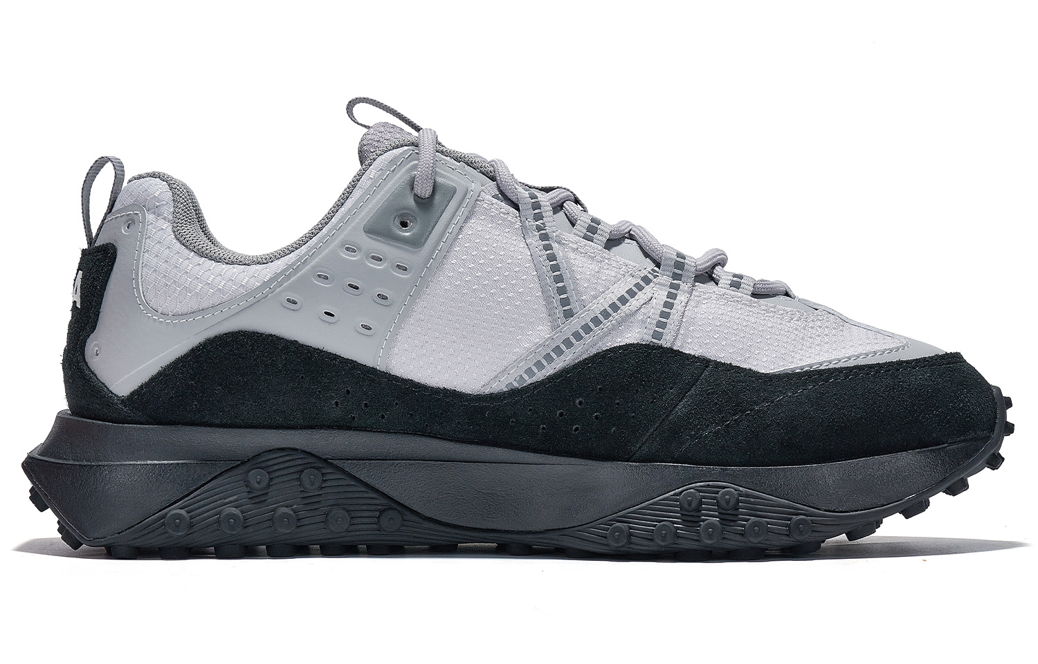 Kappa Slip Resistant Abrasion Resistant Low top Running Shoes Unisex Gray Black