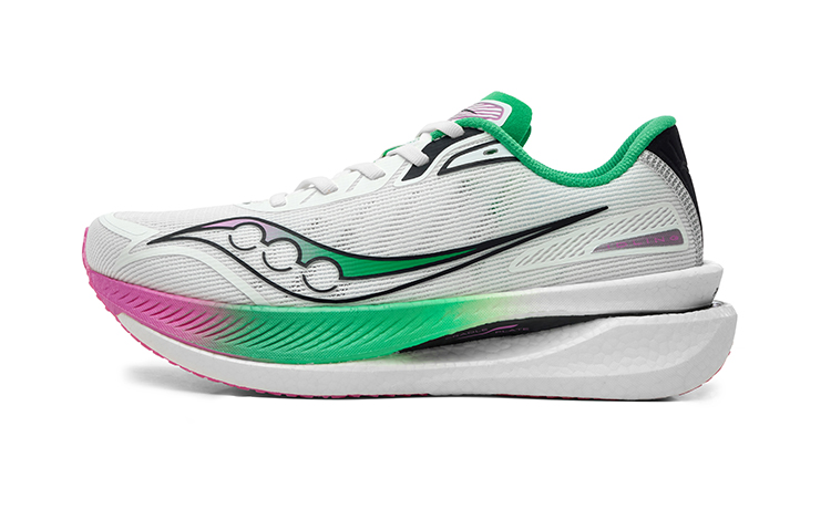 Кроссовки Saucony IDLING (бело-розово-зеленые)