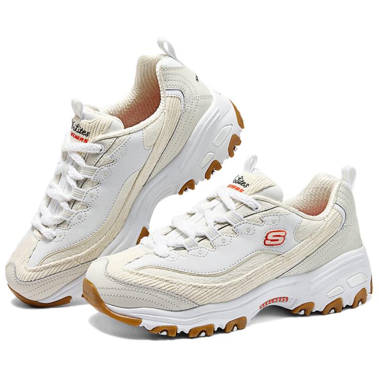 Skechers D’LITES 1.0 Textile, Synthetic Leather Cushioning Support Balance Lightweight Low top Casual Running Shoes