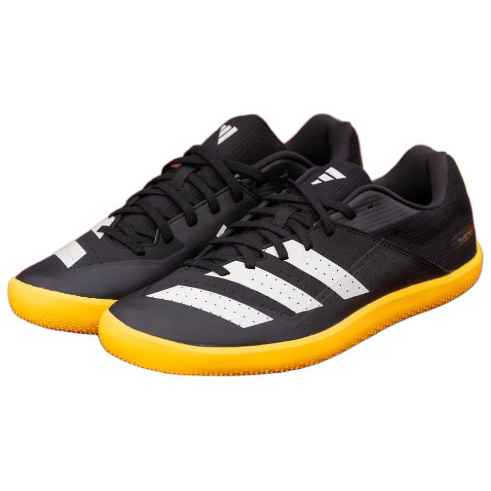 Adidas Abrasion Resistant Abrasion Resistant Low top Running Shoes Men’s Black Yellow White