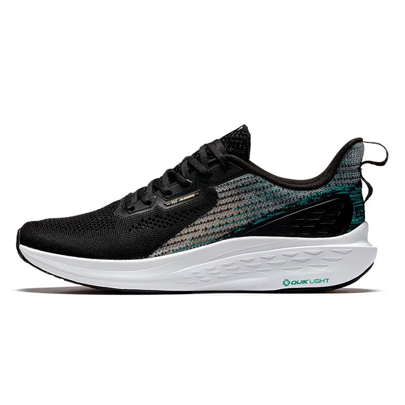 361° FlyFish Breathable Low top Running Shoes Men’s Black Green
