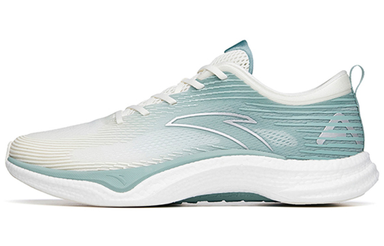 ANTA Four Generations Of Hydrogen Running Shoes Men's Low Top Ivory White/Light Smoke Green