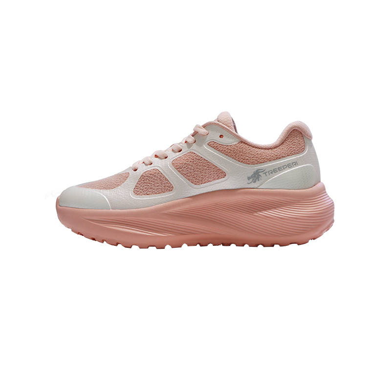 TREEPERI Running Shoes Women’s Low Top Pink, Ecru