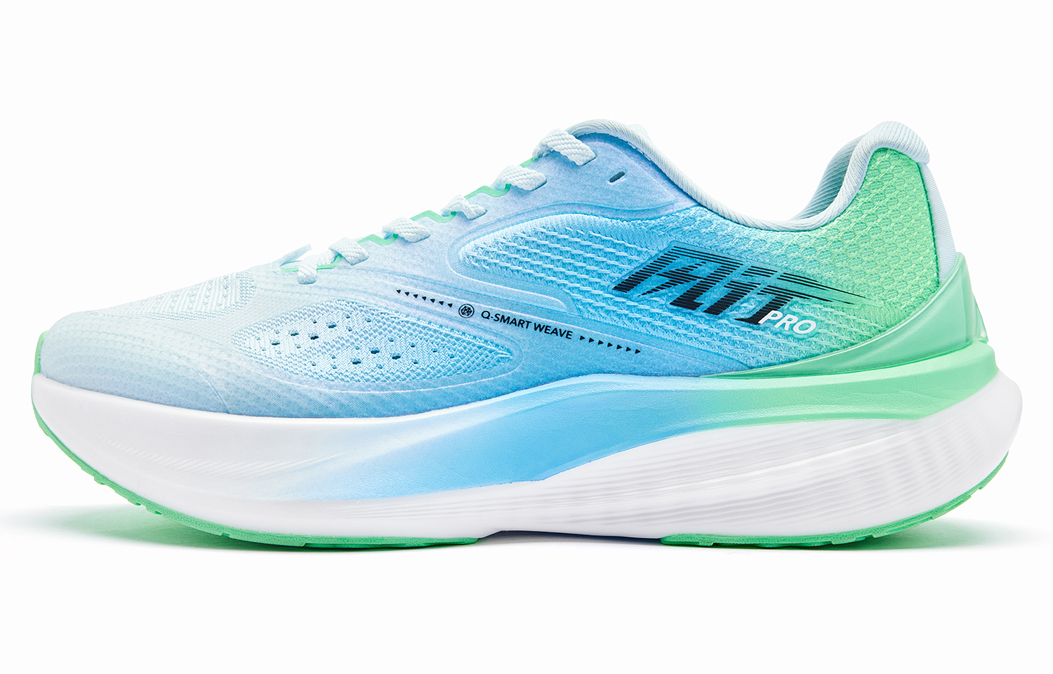 QIAODAN Wind Popular PRO Cushioning Slip Resistant Abrasion Resistant Low top Running Shoes Men’s Blue Green