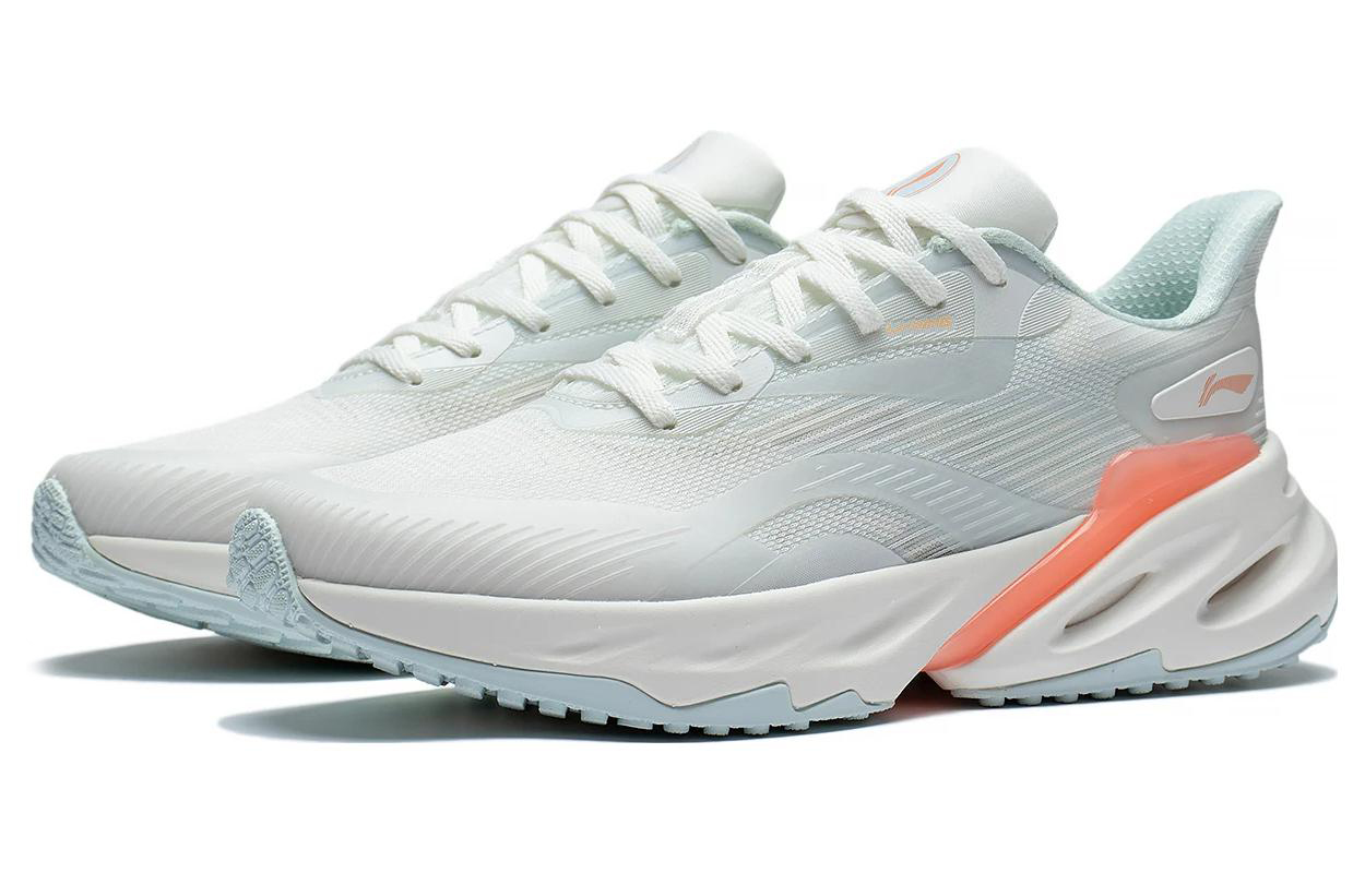 Li Ning Treat Yourself 2.0 Cushioning Abrasion Resistant Rebound Low top Running Shoes Women’s White Blue