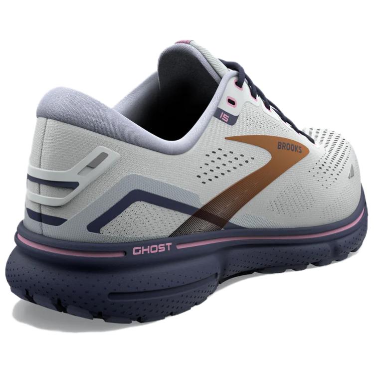 Brooks Ghost 15 Slip Resistant Abrasion Resistant Low top Marathon Running Shoes Women’s Gray Copper