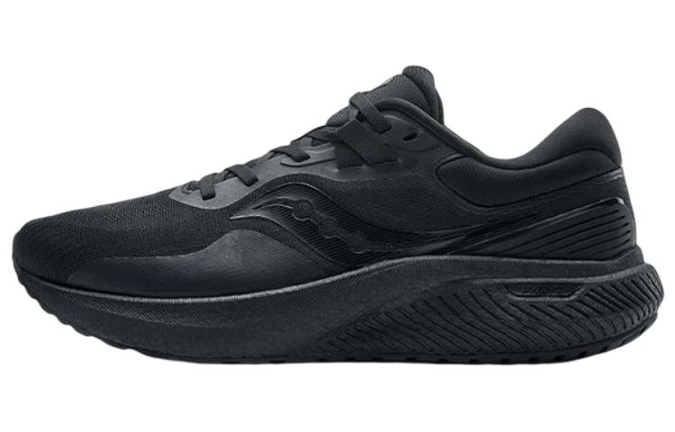 Saucony Surge 1 Cushioning Slip Resistant Abrasion Resistant Low top Running Shoes Unisex Black