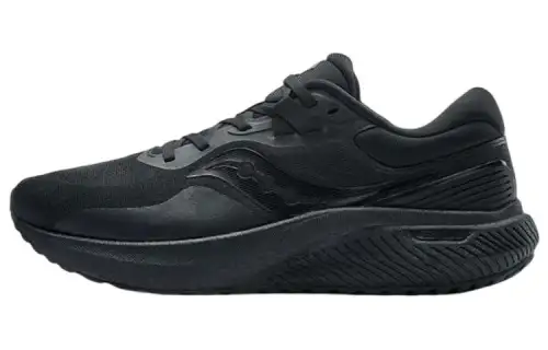 Saucony Surge 1 Cushioning Slip Resistant Abrasion Resistant Low top Running Shoes Unisex Black