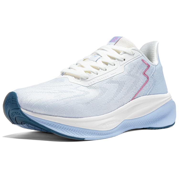 361° Abrasion Resistant Cushioning Low top Casual Running Shoes Women’s White Blue