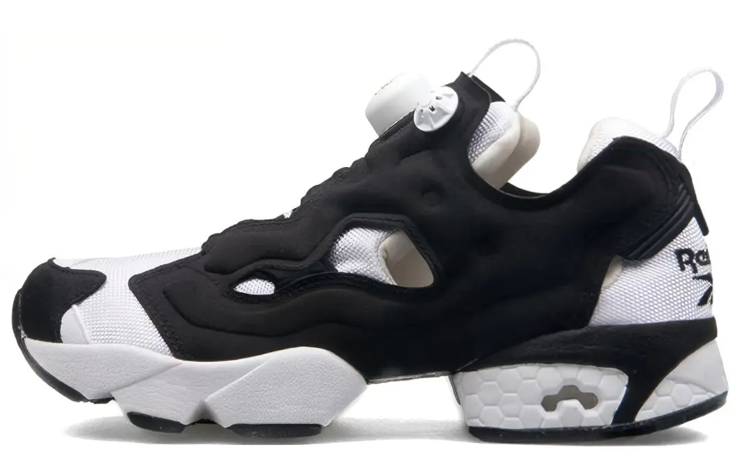 Reebok Instapump Fury Og Hollow Out Splicing Shoes/Sneakers Unisex Black White