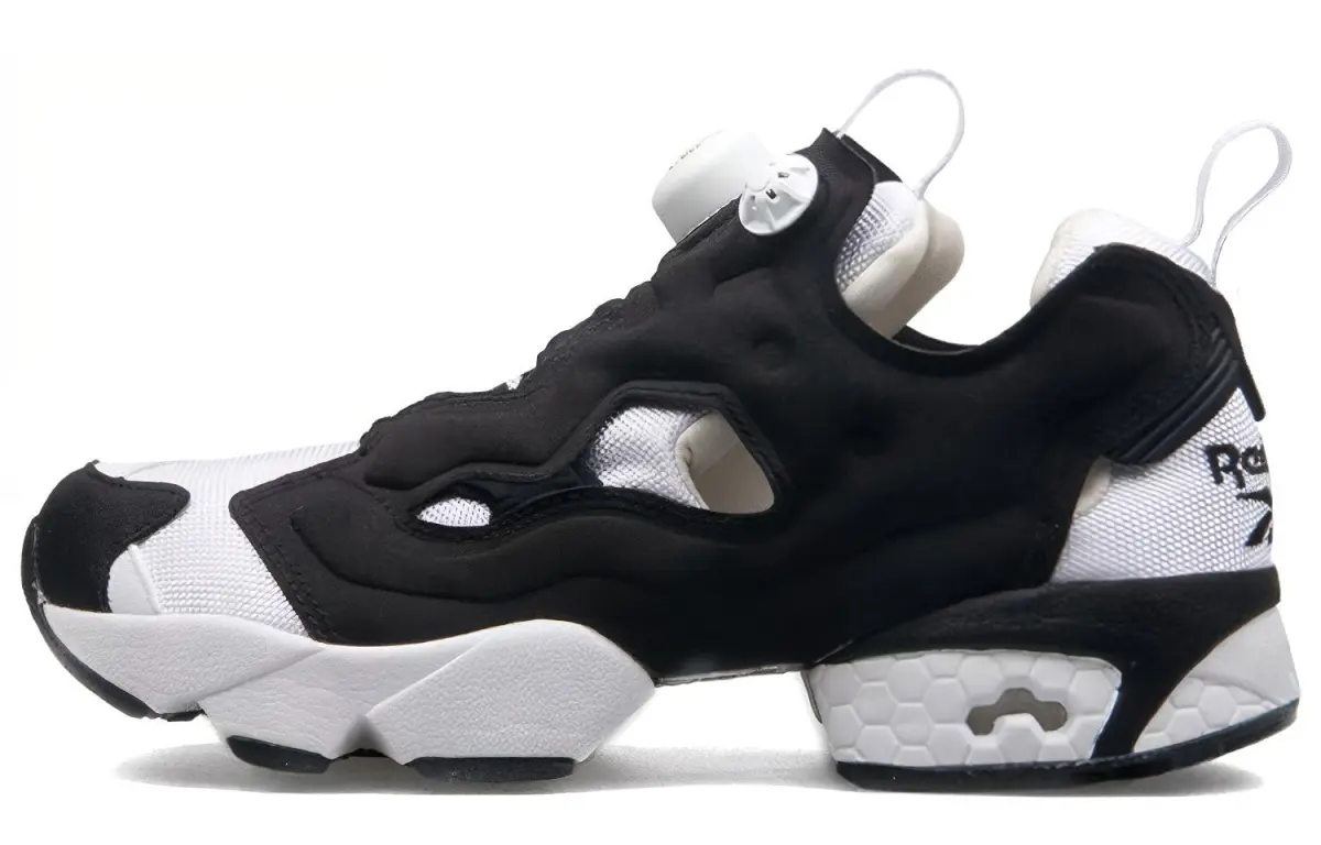 Reebok Instapump Fury Og Hollow Out Splicing Shoes/Sneakers Unisex Black White