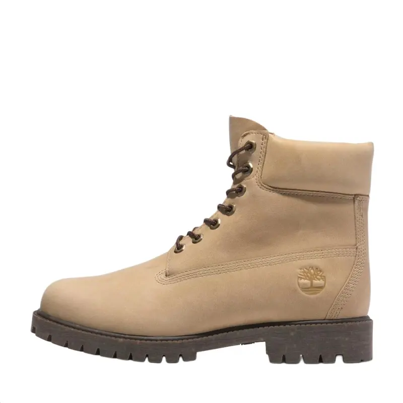 Timberland Heritage Collection Leather Waterproof Cushioning Crew Outdoor Boots Men's Beige