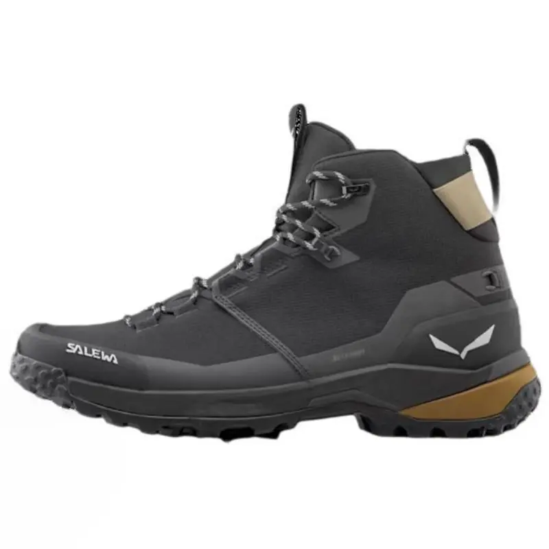 SALEWA POWERTEX Breathable And Waterproof Crew Outdoor Boots Men's Black
