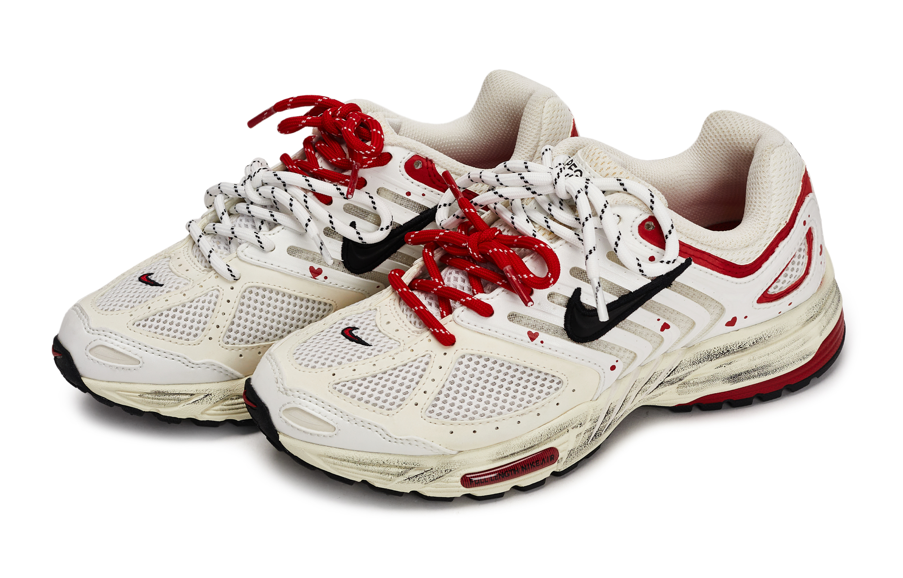 Nike Air Pegasus 2K5 Cushioning Low top Running Shoes Women’s Black White Red