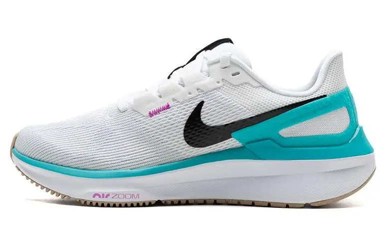 Nike Zoom Structure 25 Low top Casual Long Distance Running City Commuting Running Shoes Women's White Cyan