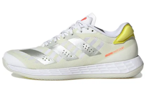 Adidas Adizero Fastcourt 1.5 Comfortable Slip Resistant Abrasion Resistant Low top Running Shoes Women's Beige Yellow