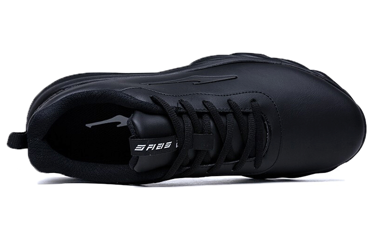 Erke Fleece Lined Thermal, Slip Resistant, Abrasion Resistant Low top Running Shoes Men’s Black