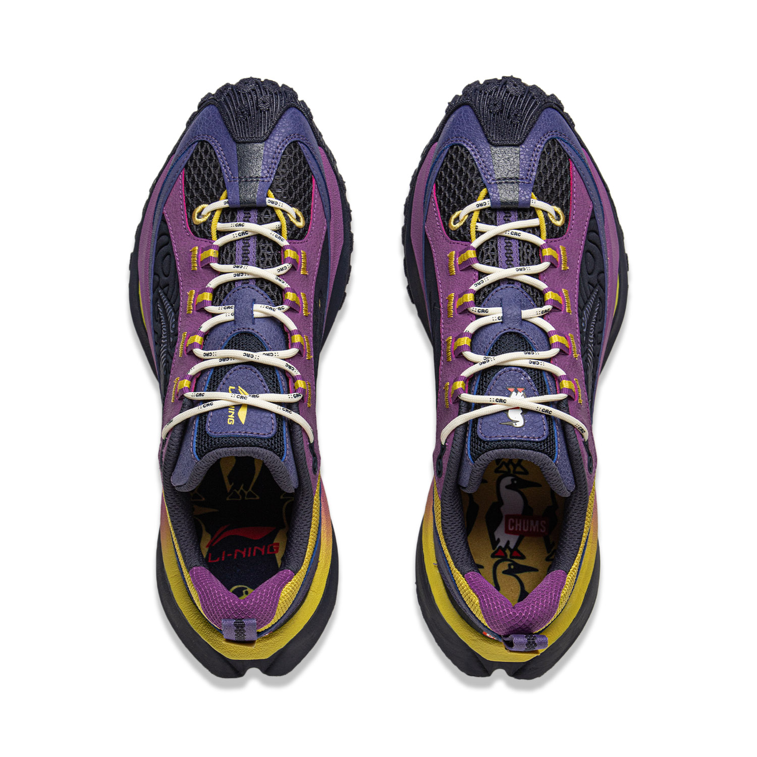 Li Ning x CHUMS Ranger CRC Low top Running Shoes Unisex Dark Blue Purple