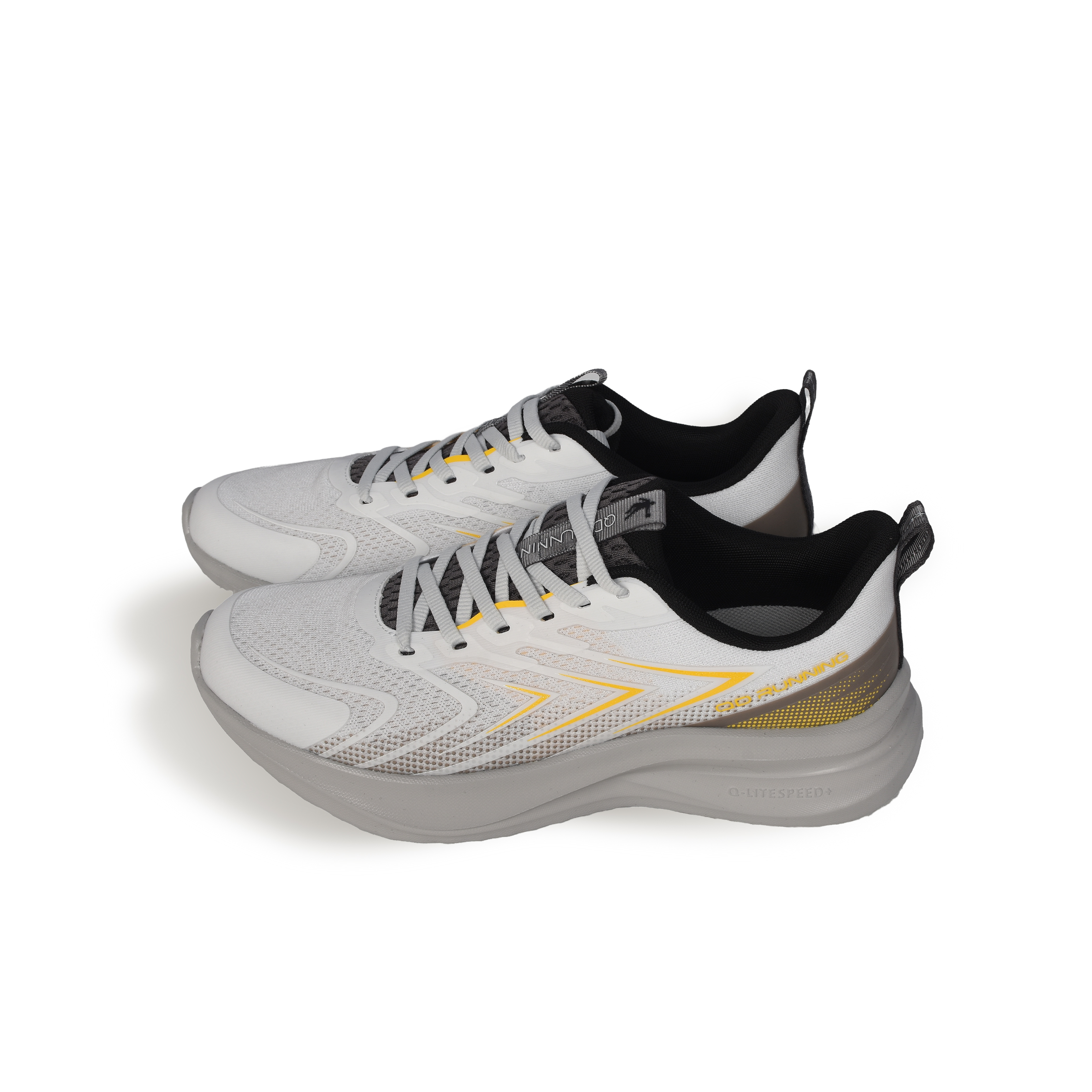 QIAODAN Speed Slip Resistant Abrasion Resistant Low top Casual Training City Commuting Running Shoes Men’s Silver Gray