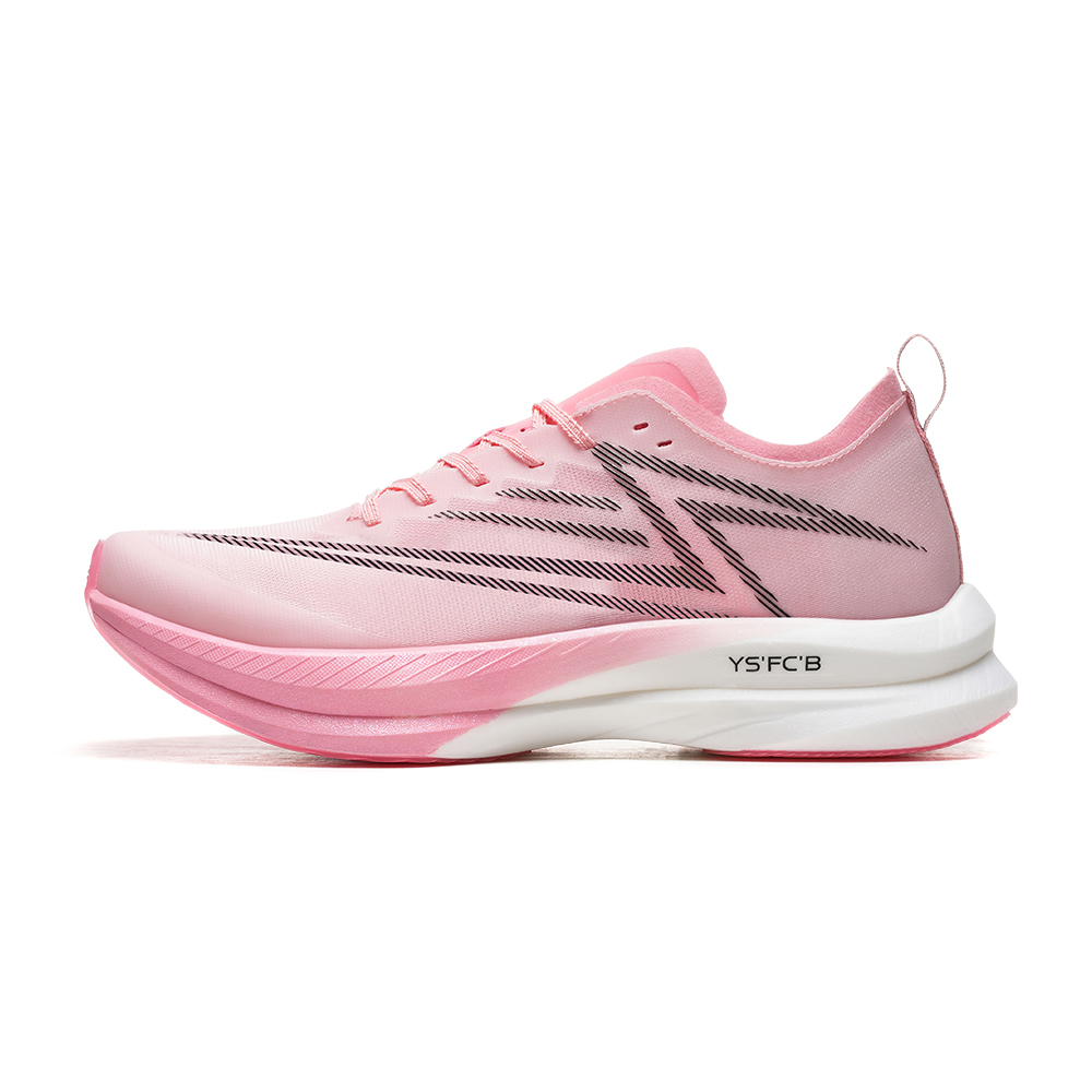 BAOFEISI Cushioning Slip Resistant Abrasion Resistant Low top Full Length Carbon Plate Running Shoes Unisex Pink