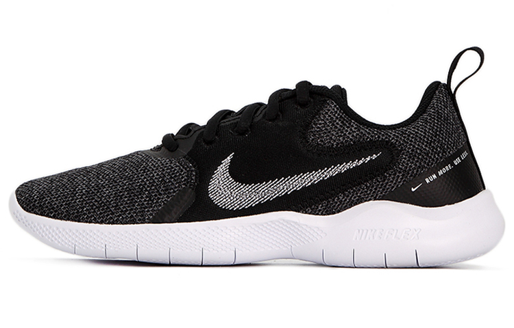 Nike Flex Experience RN 10 comfortable mesh fabric synthetic leather shock-absorbing non-slip wear-resistant lightweight low-top casual running shoes women's black gray