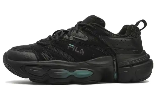 FILA ET Abrasion Resistant Abrasion Resistant Low top Running Shoes Men's Black