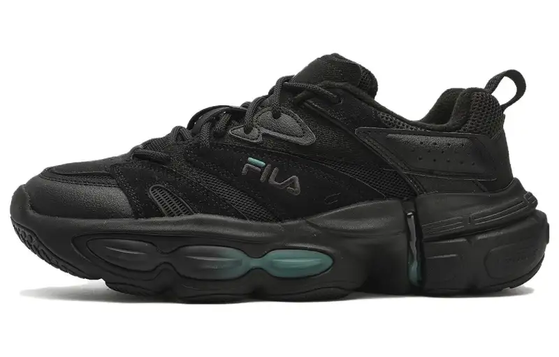 FILA ET Abrasion Resistant Abrasion Resistant Low top Running Shoes Men's Black