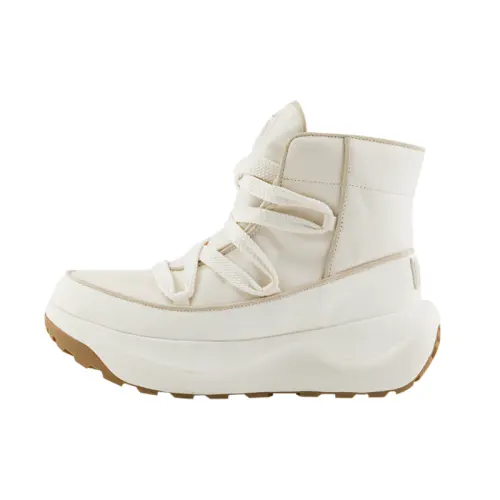 THE NORTH FACE Halseigh Thermal Waterproof Abrasion Resistant Height Increasing Short Outdoor Boots Women's White