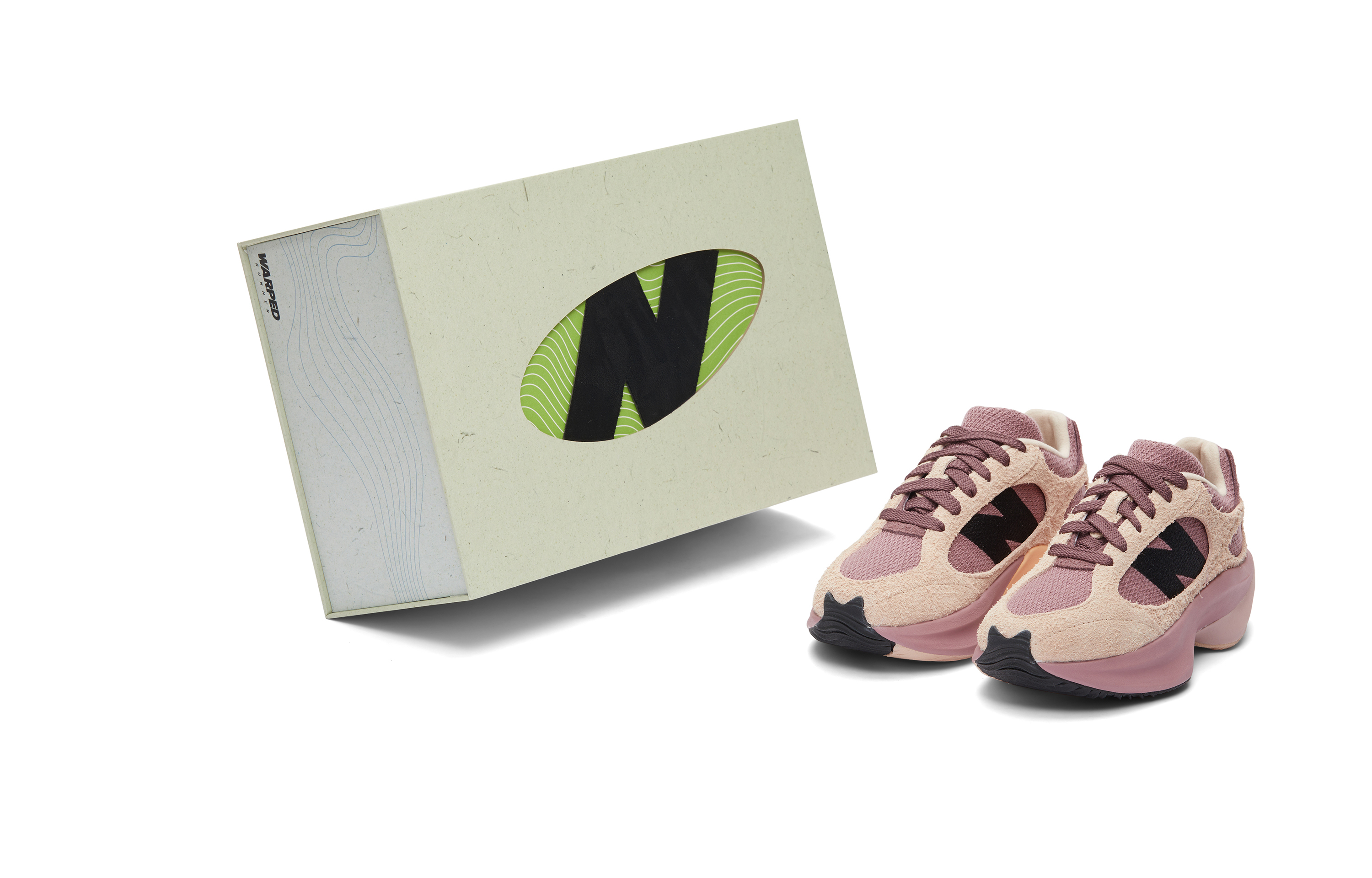 New Balance Wrpd Runner Low top Casual Running Shoes Unisex Pink Brown Leap Of Light Set