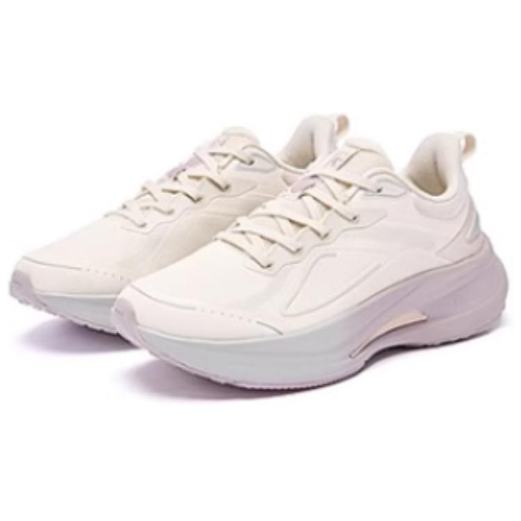 QIAODAN Iridescent 5.0 Synthetic Leather Slip Resistant Abrasion Resistant Low top Running Shoes Women’s Pink Purple