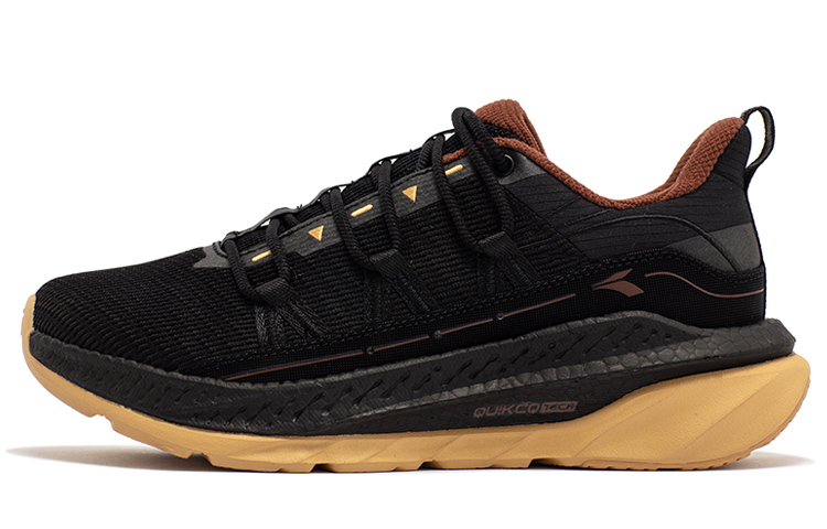 361° Fiery Fall Winter Abrasion Resistant Low top Running Shoes Men’s Obsidian Black/Coffee Brown