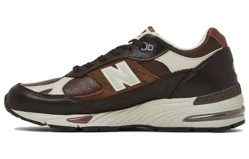 New Balance NB 991 V1 Retro Leather Low-top Casual Urban Commuting Running Shoes Men's Brown British Made