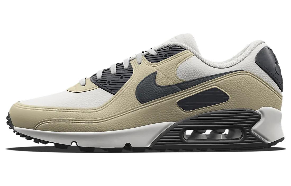 Nike Air Max 90 Low top Running Shoes Men's Beige Green