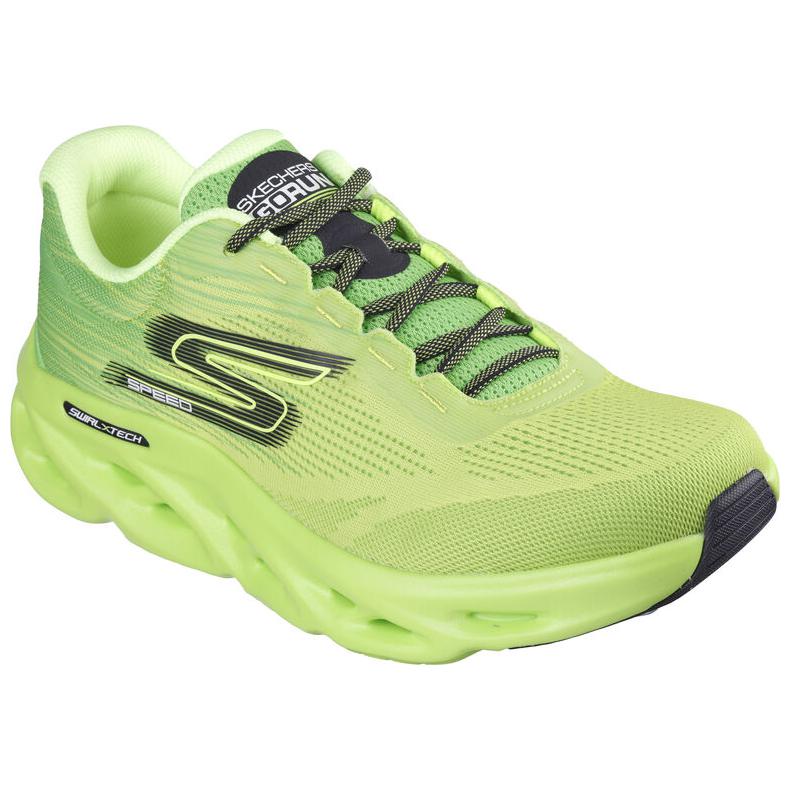 Skechers GO RUN Swirl Tech Speed Cushioning Abrasion Resistant Cushioning, Wear Resistant Low top Running Shoes Men’s