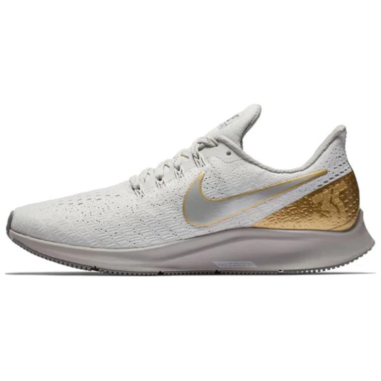 Nike Air Zoom Pegasus 35 shock-absorbing, wear-resistant, breathable, shock-absorbing, wear-resistant, breathable, low-cut running shoes, women's white