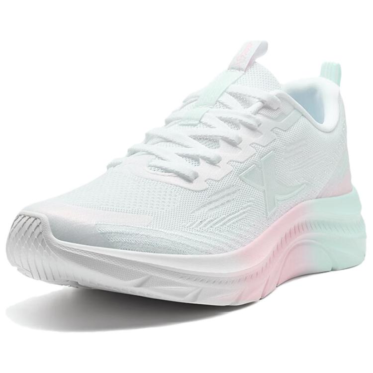 XTEP Abrasion Resistant Coverage Low top Casual Running Shoes Women’s White Blue Pink