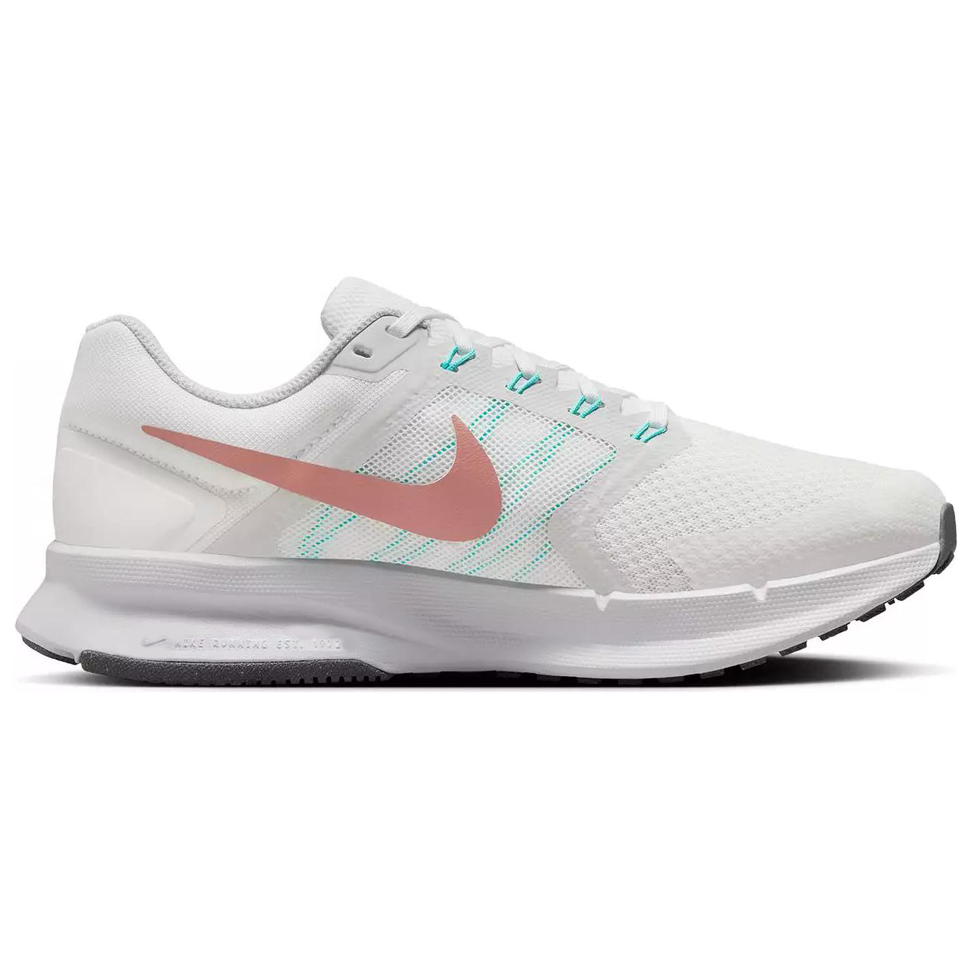 Nike Run Swift 3 Mesh, Textile Cushioning Abrasion Resistant Breathable Low top Casual Running Shoes Women’s White Gray