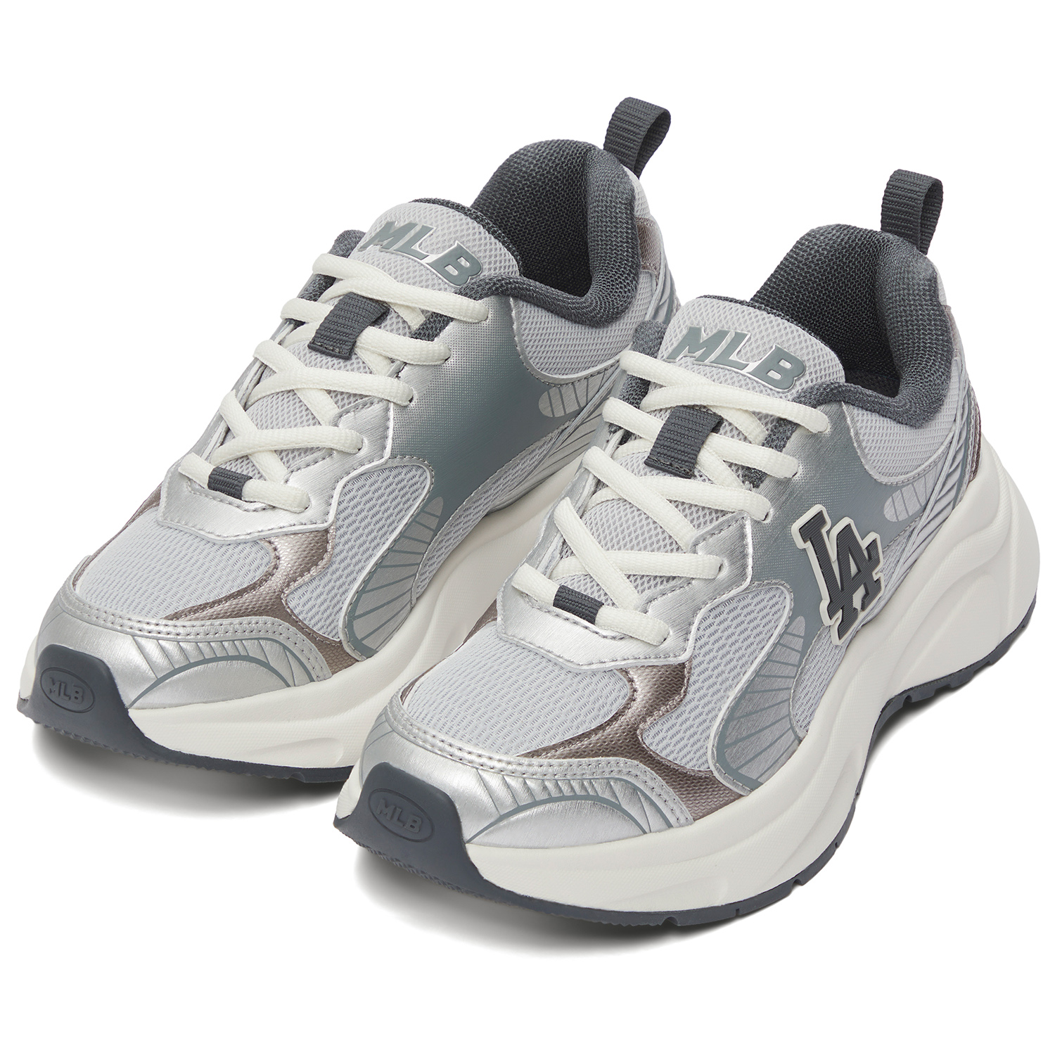 MLB Chunky Jogger Low top Casual Running Shoes Unisex Light Gray
