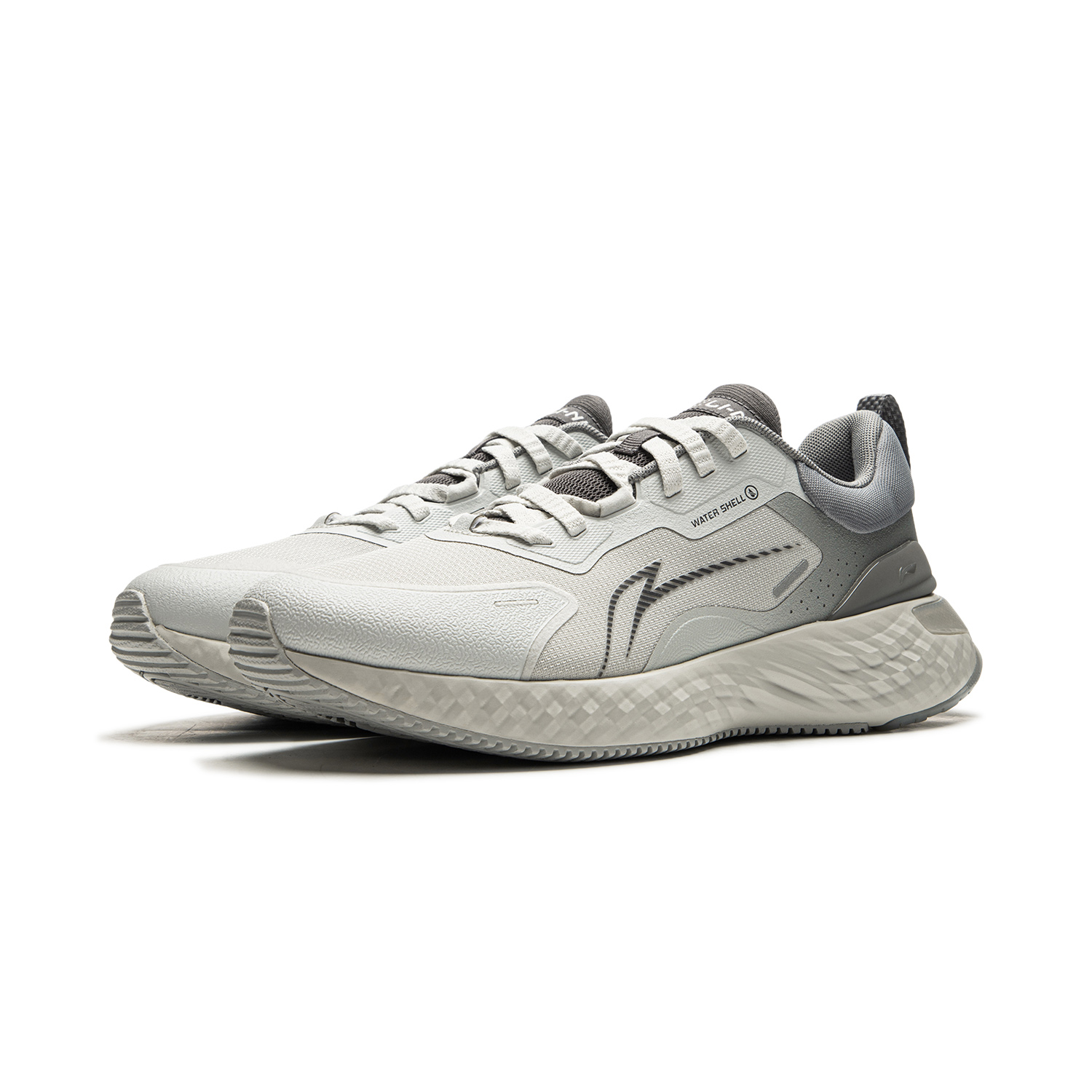 Li Ning Cloud Shield Slip Resistant Abrasion Resistant Low top Running Shoes Men’s Gray