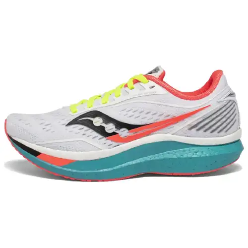 Saucony Endorphin Speed 1 Mesh Cushioning Slip Resistant Abrasion Resistant Low top Running Shoes Women's White