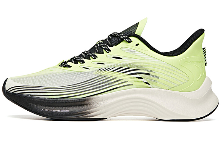 Anta Edge Comfortable Cushioning Slip Resistant Abrasion Resistant Breathable Low top Running Shoes Men’s Yellow Black