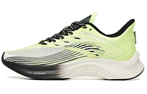 Anta Edge Comfortable Cushioning Slip Resistant Abrasion Resistant Breathable Low top Running Shoes Men's Yellow Black