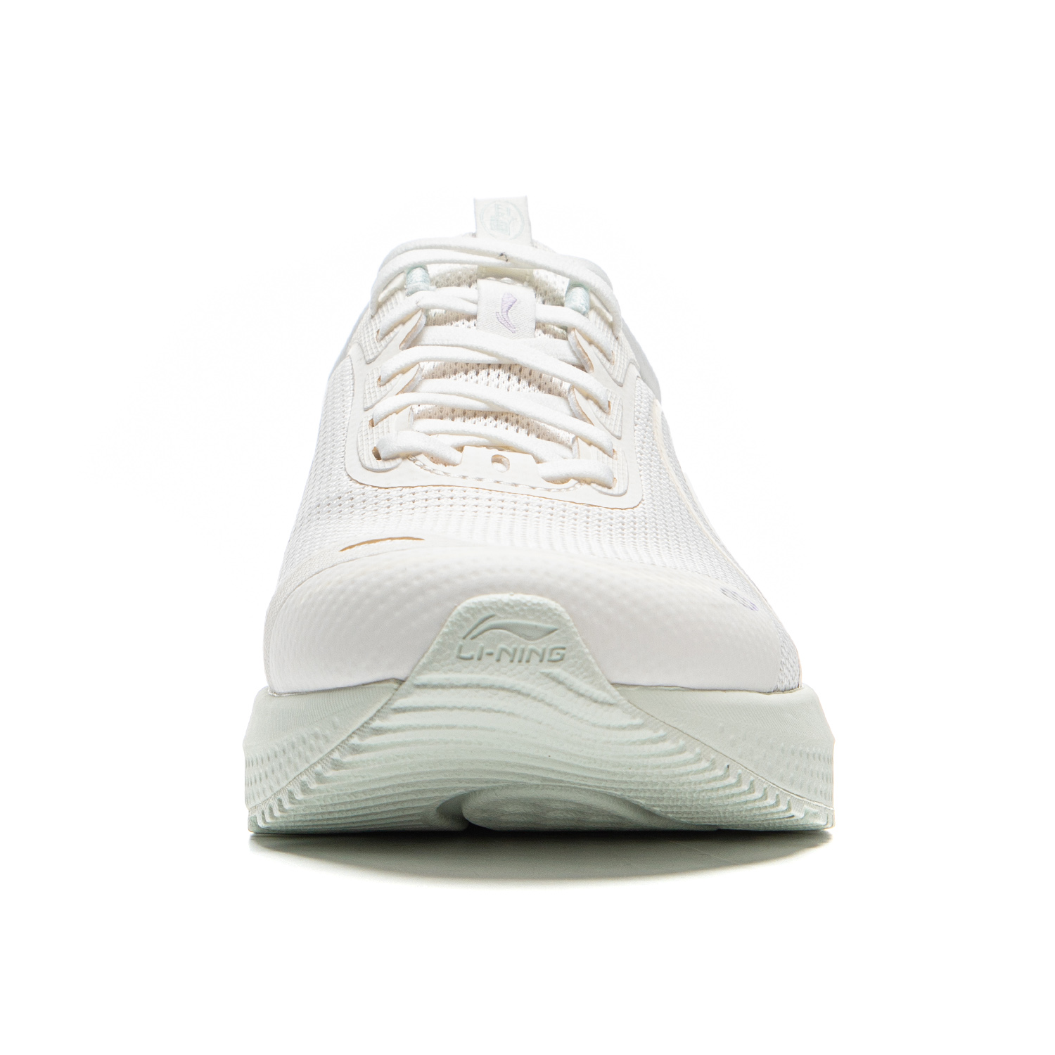 Li Ning Cushioning Slip Resistant Abrasion Resistant Lightweight Low top Running Shoes Women’s Mist White