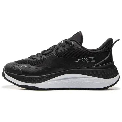 Li Ning SOFT PLUS Cushioning, Wear Resistant Low top Casual Shoes Women's Black