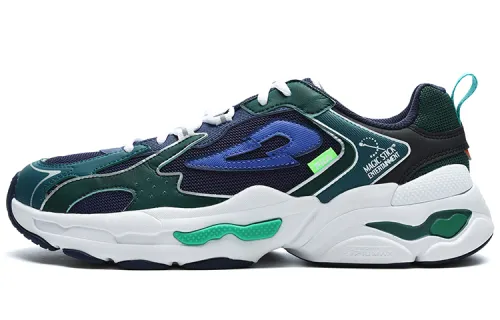 FILA X Magic Stick Joint Series Textile, Synthetic Leather Breathable Low top Running Shoes Men's Yellow Green