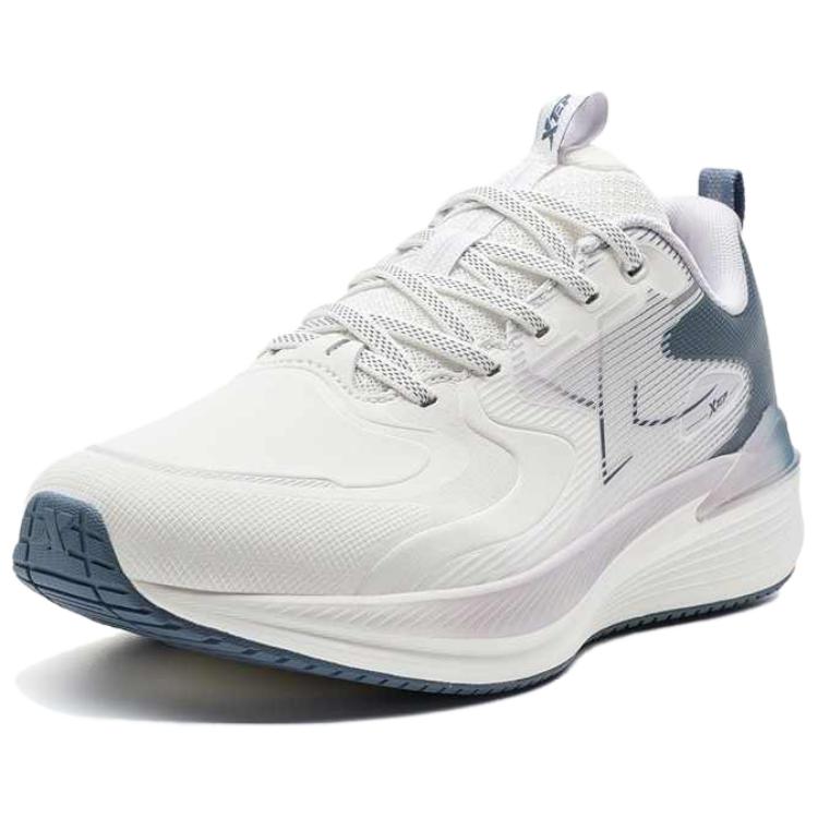 XTEP Cushioning Abrasion Resistant Slip Resistant Low top Casual Running Shoes Women’s White Blue